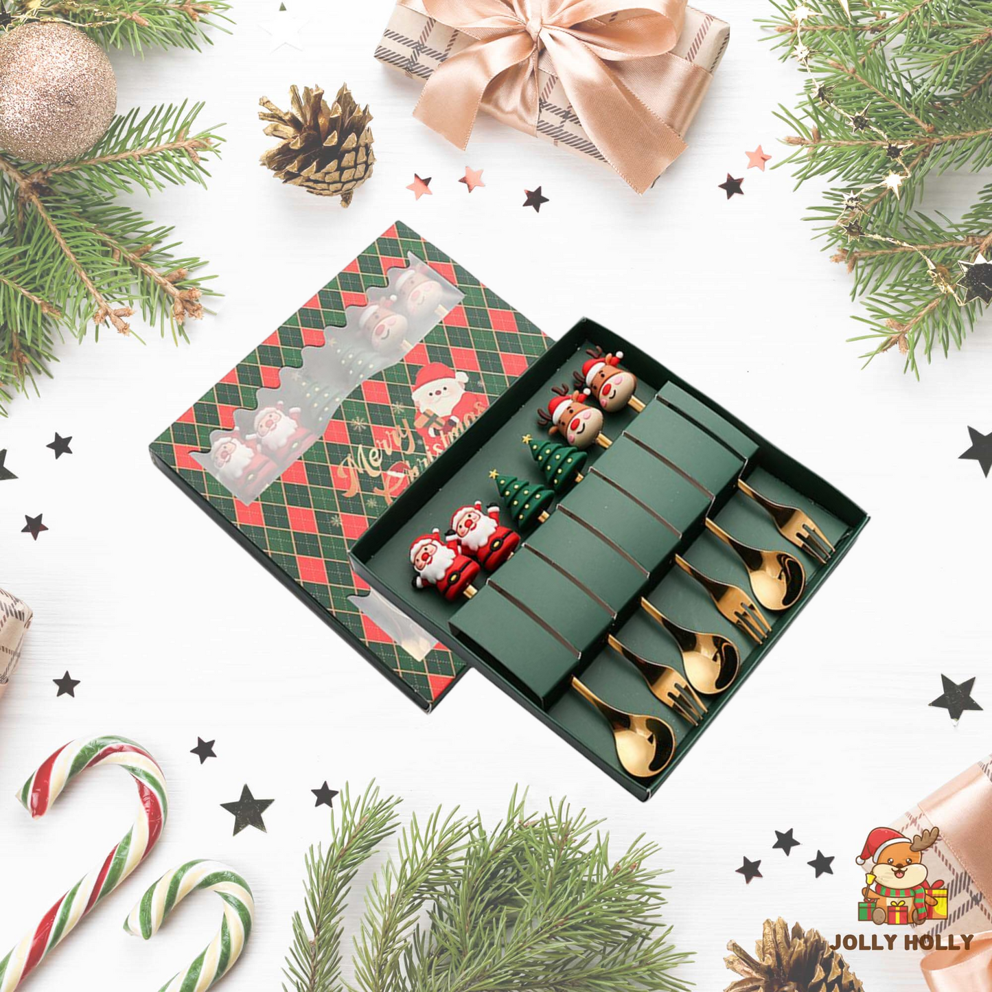 🎄Christmas Promotion 🔥 Christmas Cutlery Set