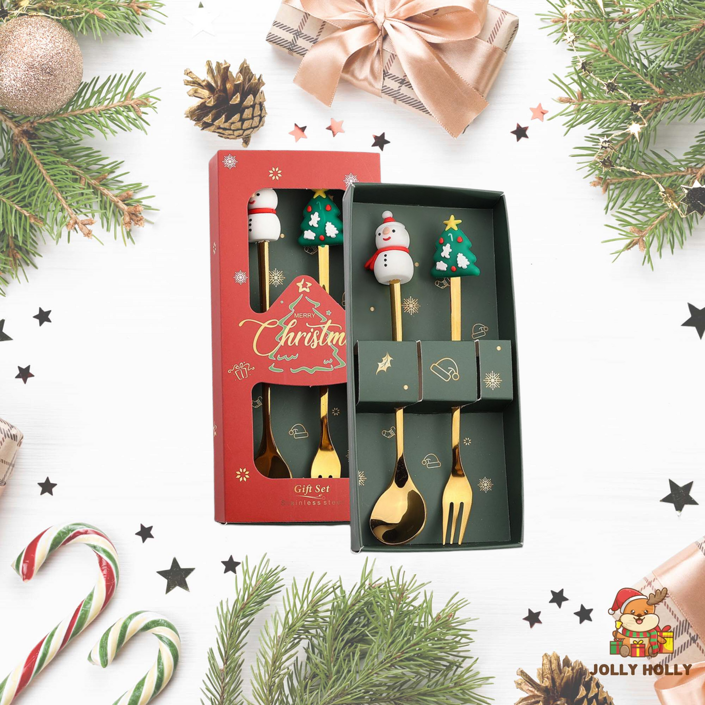 🎄Christmas Promotion 🔥 Christmas Cutlery Set