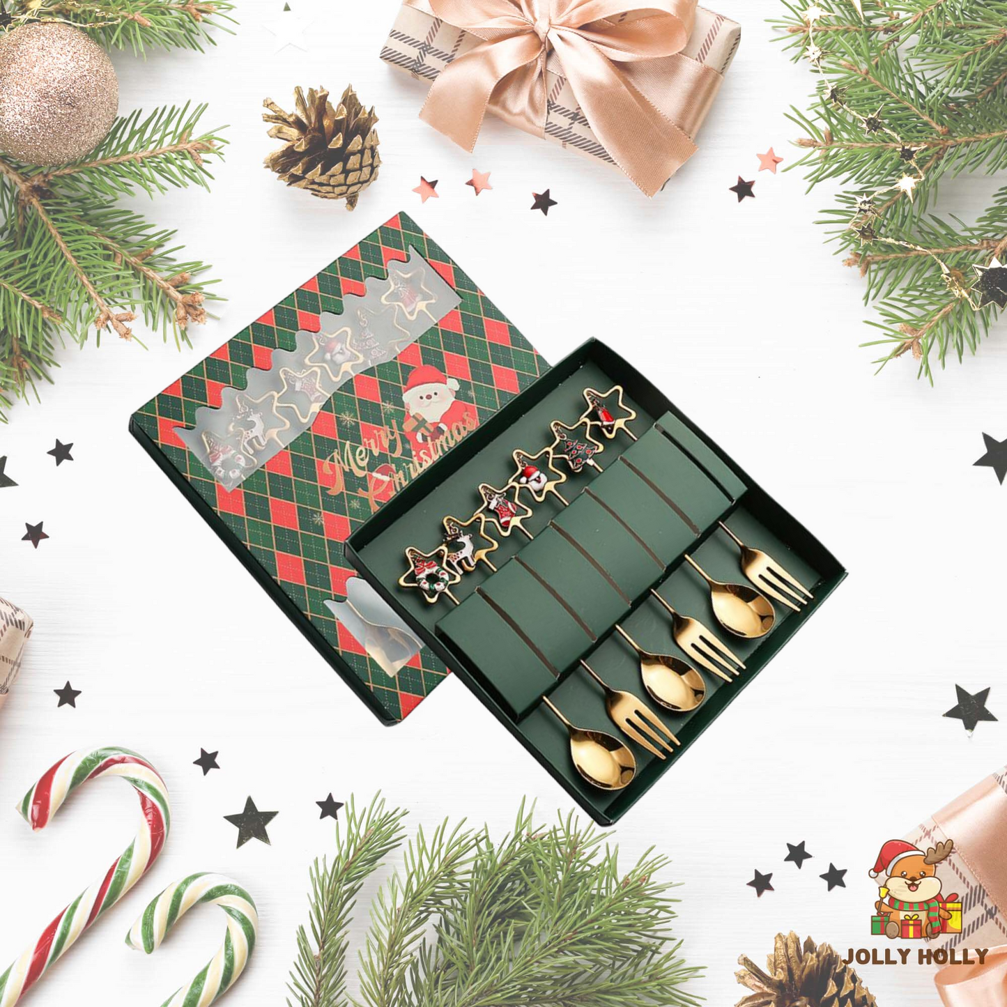 🎄Christmas Promotion 🔥 Christmas Cutlery Set