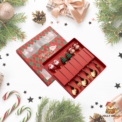 🎄Christmas Promotion 🔥 Christmas Cutlery Set