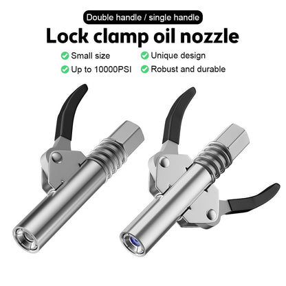 alwaysdwellTM - Strong Lock on Grease Couplers with Spring Flex Hose