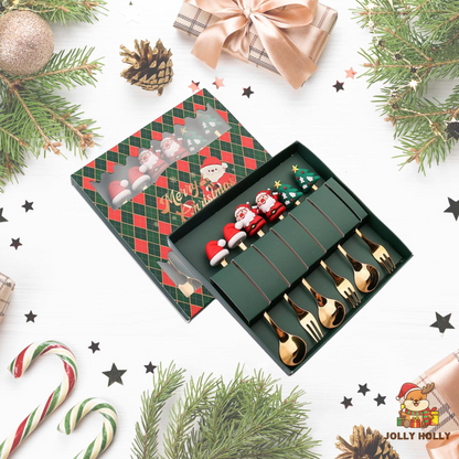 🎄Christmas Promotion 🔥 Christmas Cutlery Set