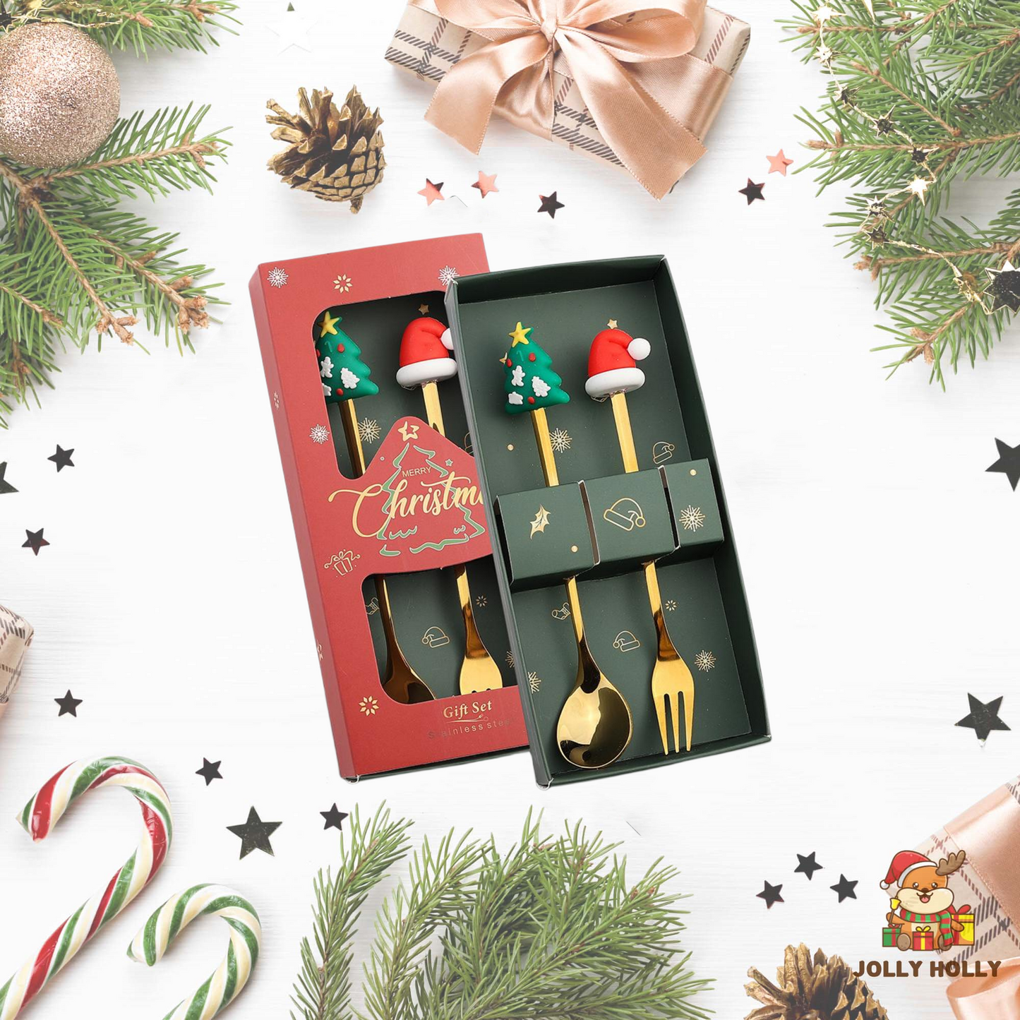 🎄Christmas Promotion 🔥 Christmas Cutlery Set