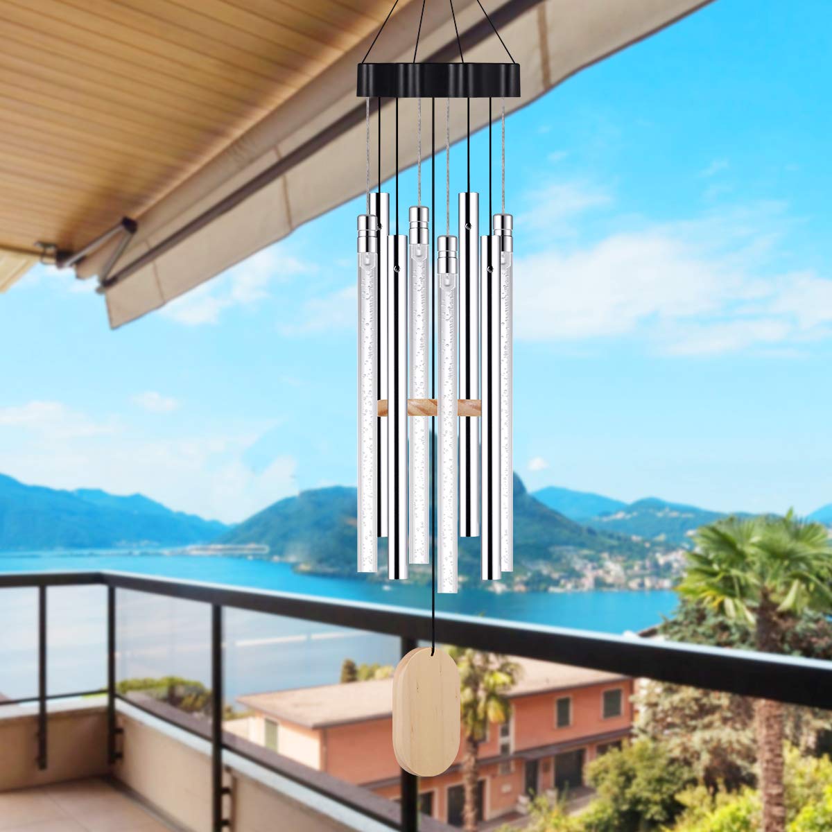 alwaysdwellTM - Solar Powered Musical Wind Chimes