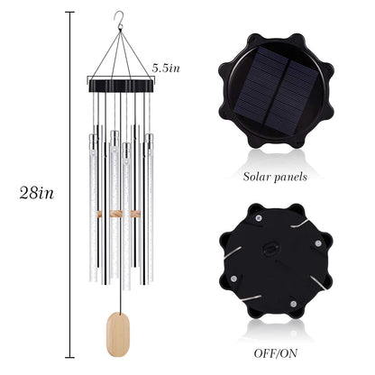 Solar Powered Musical Wind Chimes