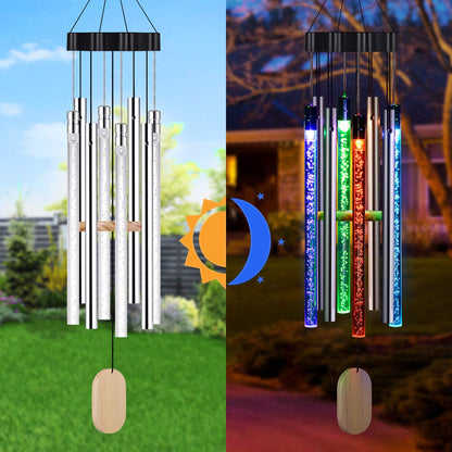 Solar Powered Musical Wind Chimes