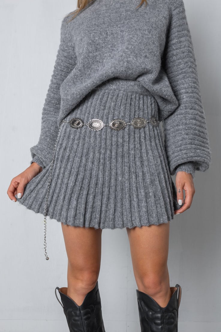 🔥Pleated Knit Skirt Set