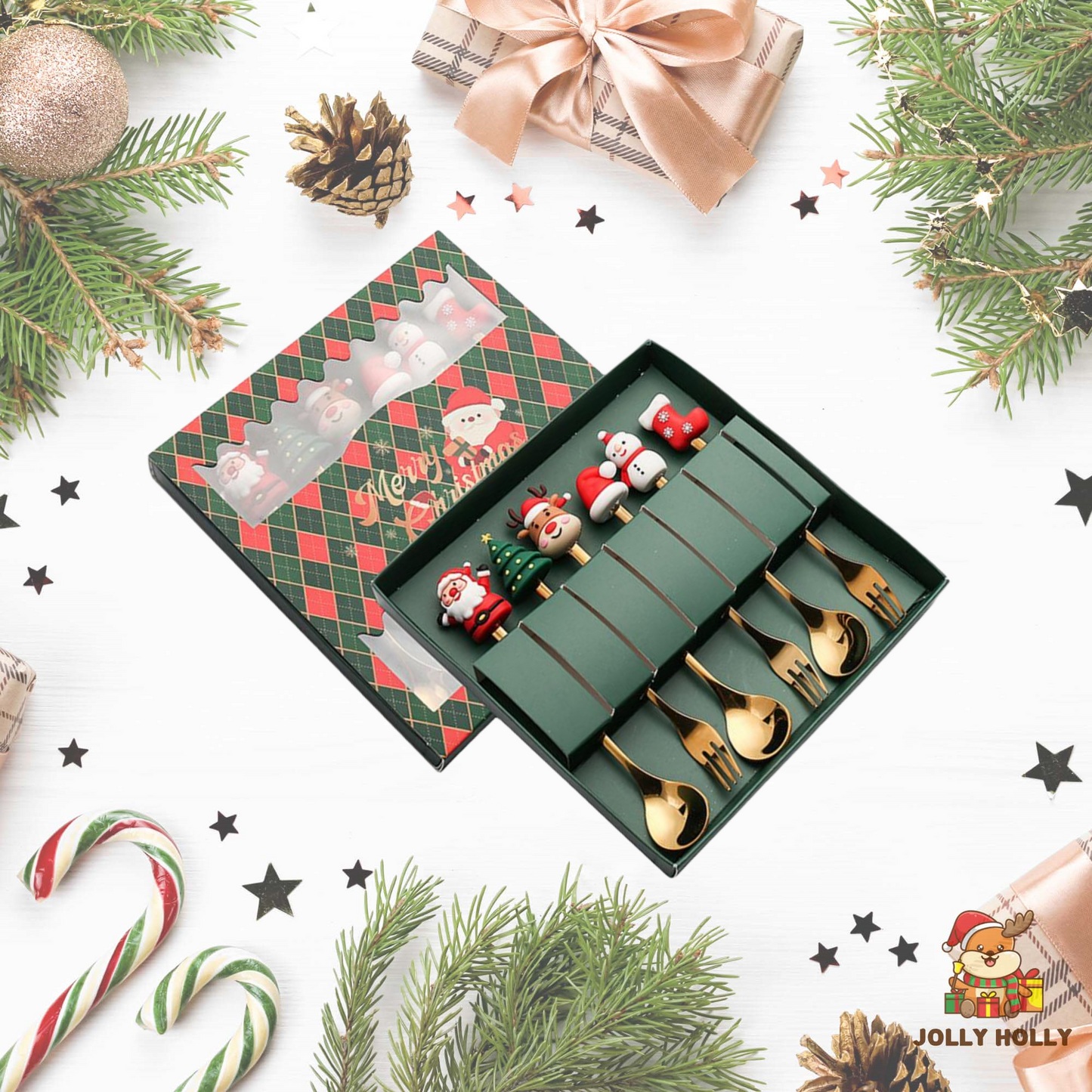 🎄Christmas Promotion 🔥 Christmas Cutlery Set