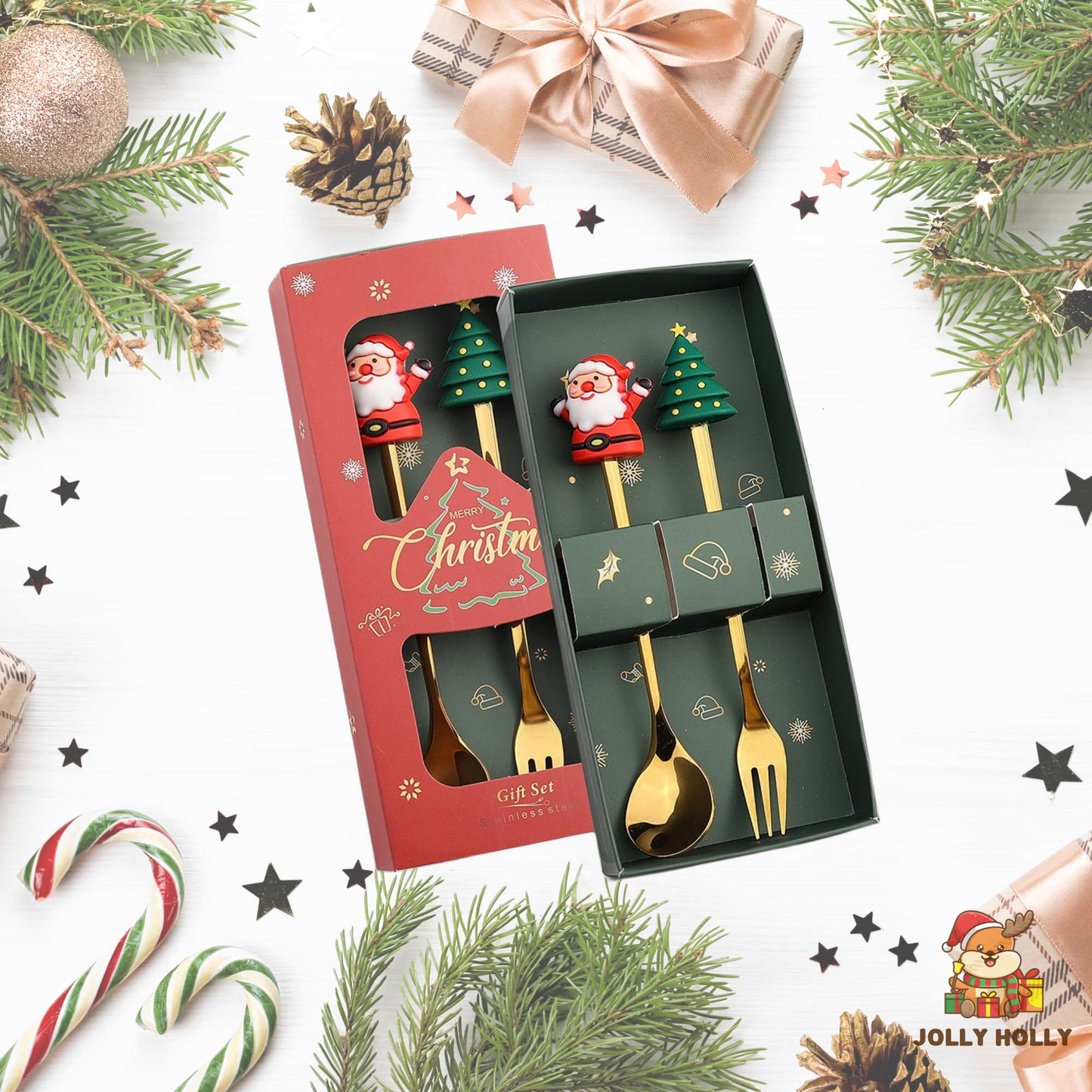 🎄Christmas Promotion 🔥 Christmas Cutlery Set