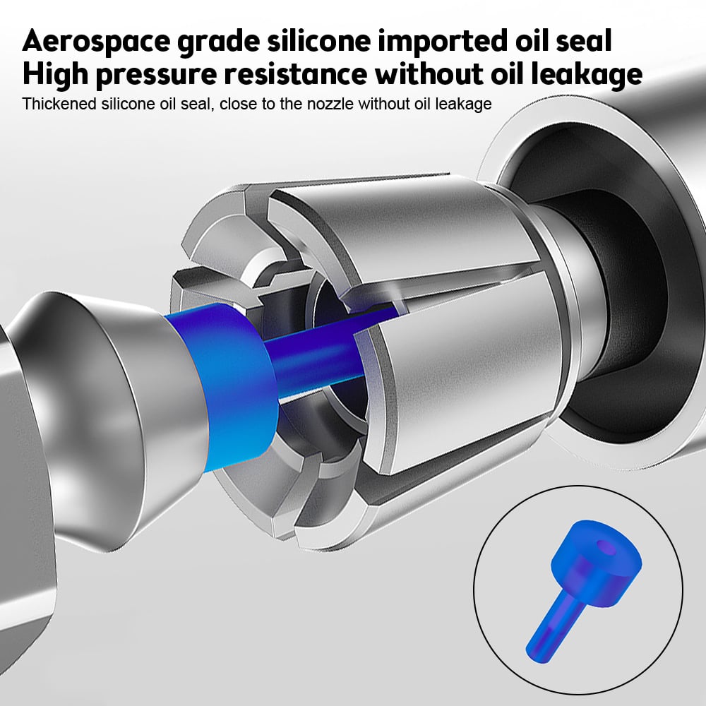 alwaysdwellTM - Strong Lock on Grease Couplers with Spring Flex Hose