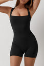 alwaysdwellTM - 🔥 Square Neck Tank Top Tummy Control Bodycon Stretch Jumpsuit