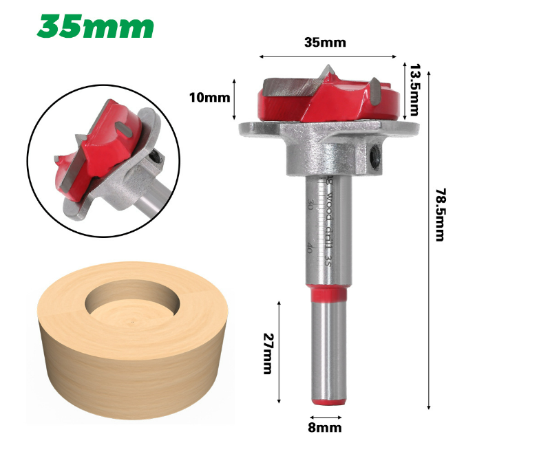 Woodworking positioning drill set