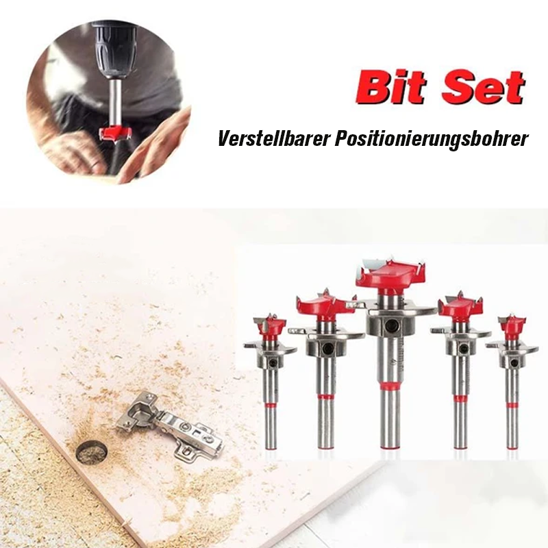 Woodworking positioning drill set