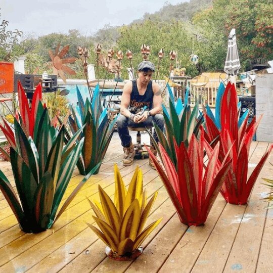 🌵 Waterproof Solar Garden LED Agave