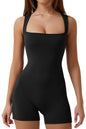 alwaysdwellTM - 🔥 Square Neck Tank Top Tummy Control Bodycon Stretch Jumpsuit