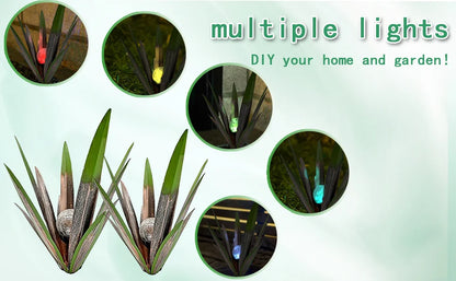 🌵 Waterproof Solar Garden LED Agave